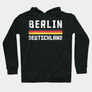 Berlin / Germany Faded Style Region Design Hoodie